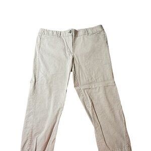 Ann Taylor Factory Capris 16 Gray Pinstriped